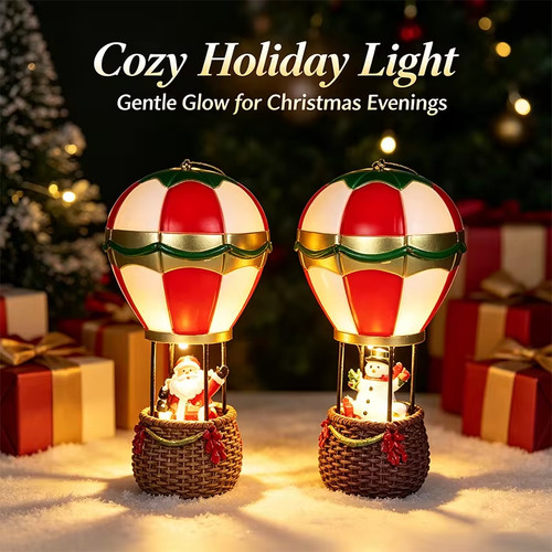 Christmas led resin santa - resin,